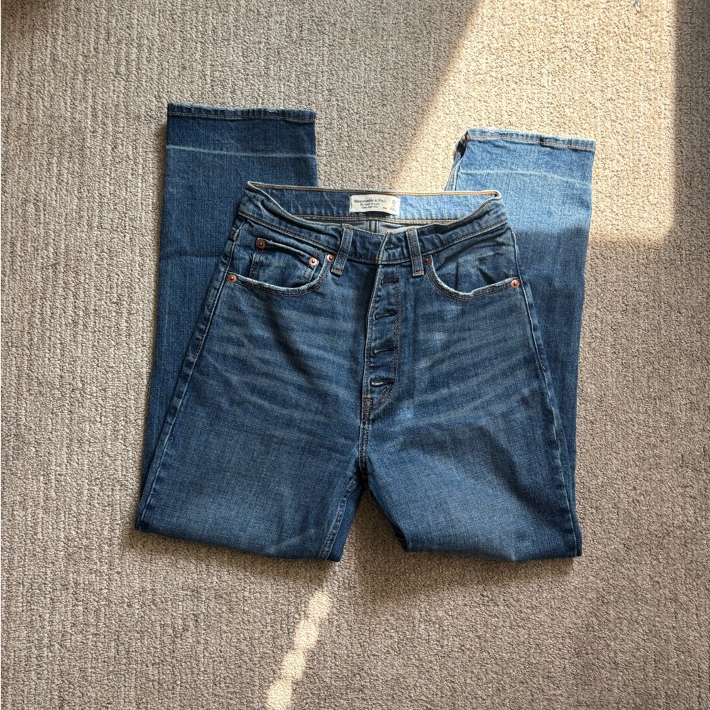 Abercrombie & Fitch Ankle Straight Ultra High Rise